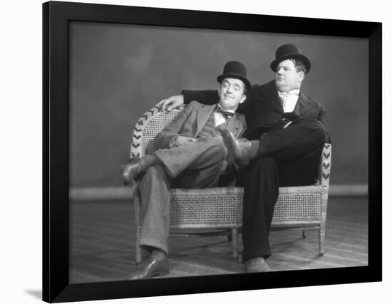 Oliver Hardy, Stan Laurel-null-Framed Photographic Print