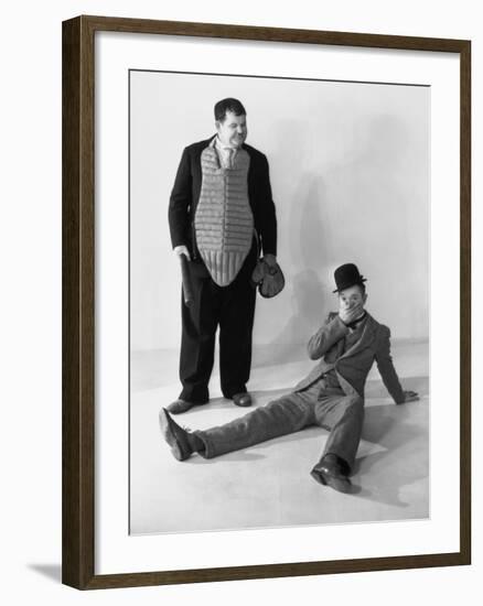 Oliver Hardy, Stan Laurel-null-Framed Photographic Print