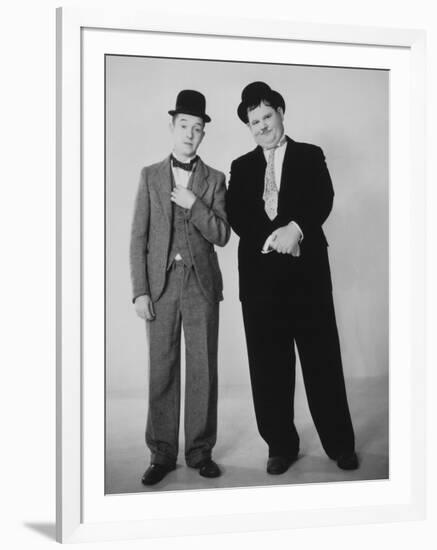 Oliver Hardy, Stan Laurel-null-Framed Photographic Print