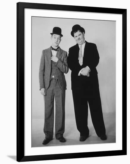 Oliver Hardy, Stan Laurel-null-Framed Photographic Print