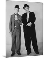 Oliver Hardy, Stan Laurel-null-Mounted Photographic Print