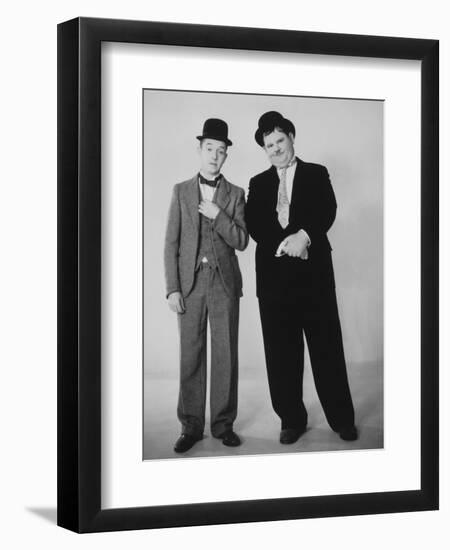 Oliver Hardy, Stan Laurel-null-Framed Photographic Print