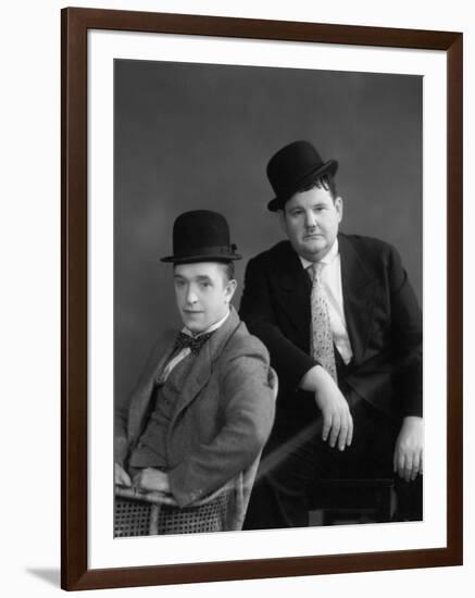 Oliver Hardy, Stan Laurel-null-Framed Photographic Print