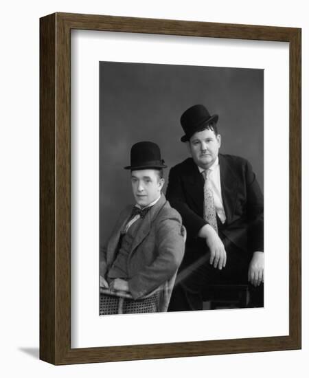 Oliver Hardy, Stan Laurel-null-Framed Photographic Print