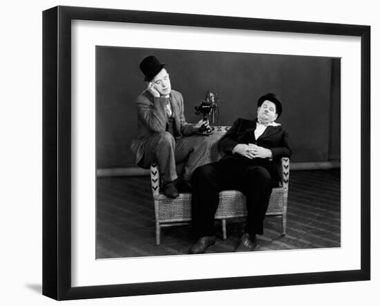 Oliver Hardy, Stan Laurel-null-Framed Photographic Print