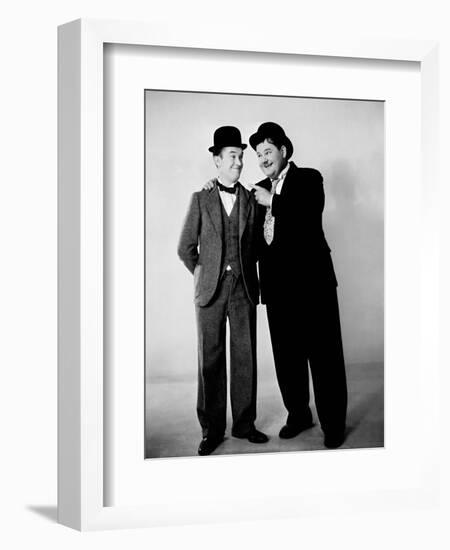 Oliver Hardy, Stan Laurel-null-Framed Photographic Print