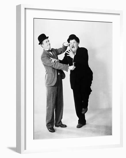 Oliver Hardy; Stan Laurel-null-Framed Photographic Print