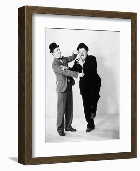 Oliver Hardy; Stan Laurel-null-Framed Photographic Print