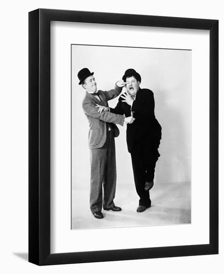 Oliver Hardy; Stan Laurel-null-Framed Photographic Print