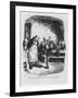 Oliver Twist Asks for More-George Cruikshank-Framed Art Print