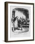 Oliver Twist Asks for More-George Cruikshank-Framed Art Print