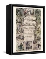 Oliver Twist by Charles Dickens-George Cruikshank-Framed Stretched Canvas