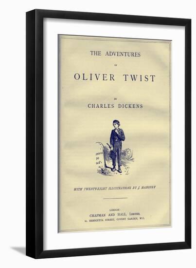 Oliver Twist by Charles Dickens-James Mahoney-Framed Premium Giclee Print