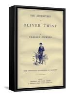 Oliver Twist by Charles Dickens-James Mahoney-Framed Stretched Canvas