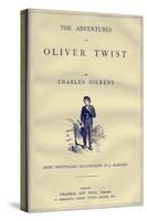 Oliver Twist by Charles Dickens-James Mahoney-Stretched Canvas