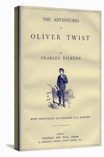 Oliver Twist by Charles Dickens-James Mahoney-Stretched Canvas