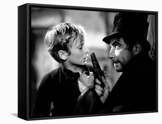 Oliver Twist, John Howard Davies, Robert Newton, 1948-null-Framed Stretched Canvas