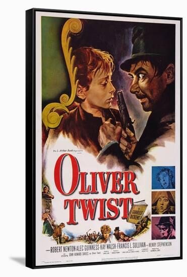 Oliver Twist, John Howard Davies, Robert Newton, 1948-null-Framed Stretched Canvas