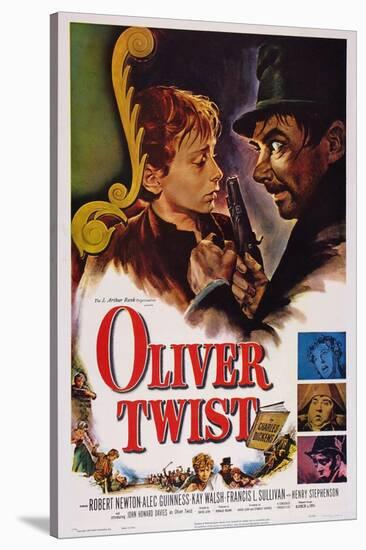 Oliver Twist, John Howard Davies, Robert Newton, 1948-null-Stretched Canvas