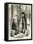 Oliver Twist Meeting the Artful Dodger-null-Framed Stretched Canvas