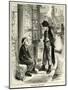 Oliver Twist Meeting the Artful Dodger-null-Mounted Art Print