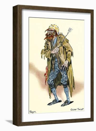 Oliver Twist - novel by Charles Dickens-Hablot Knight Browne-Framed Giclee Print