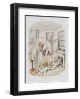 Oliver Twist Plucks up a Spirit-George Cruikshank-Framed Art Print