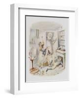 Oliver Twist Plucks up a Spirit-George Cruikshank-Framed Art Print