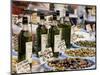 Olives and Olive Oil on Sale at a Market, Provence-Alpes-Cote-D'Azur, France-Ruth Tomlinson-Mounted Photographic Print