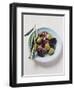 Olives and Olive Sprig on Plate-Eising Studio - Food Photo and Video-Framed Photographic Print