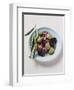 Olives and Olive Sprig on Plate-Eising Studio - Food Photo and Video-Framed Photographic Print