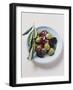 Olives and Olive Sprig on Plate-Eising Studio - Food Photo and Video-Framed Photographic Print