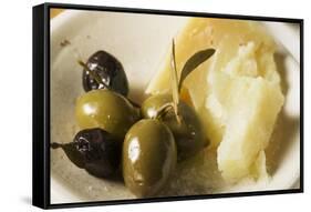 Olives and Parmesan-Foodcollection-Framed Stretched Canvas