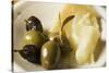 Olives and Parmesan-Foodcollection-Stretched Canvas