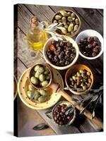 Olives in Bowls-Martina Urban-Stretched Canvas