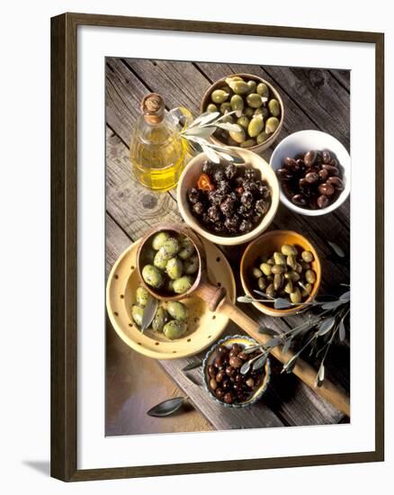 Olives in Bowls-Martina Urban-Framed Photographic Print