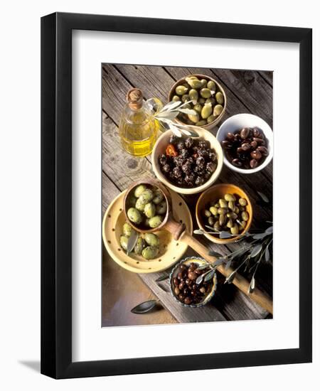 Olives in Bowls-Martina Urban-Framed Photographic Print