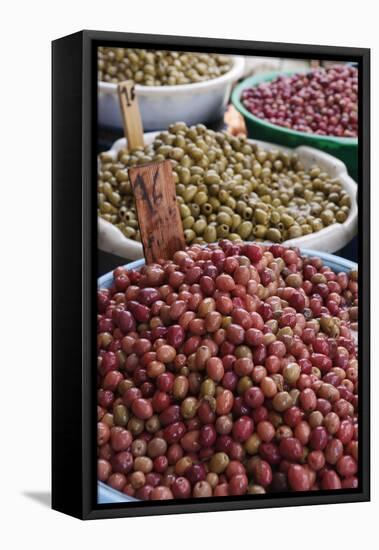 Olives in the Souk, Essaouira, Atlantic Coast, Morocco, North Africa, Africa-Stuart Black-Framed Stretched Canvas