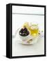 Olives, Olive Oil and White Bread-null-Framed Stretched Canvas