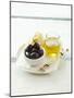 Olives, Olive Oil and White Bread-null-Mounted Photographic Print