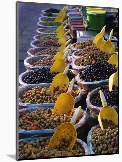 Olives on Market Stall, Provence, France, Europe-Miller John-Mounted Photographic Print