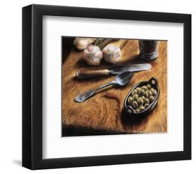 Olives with Pepper-Jeanette Trépanier-Framed Art Print