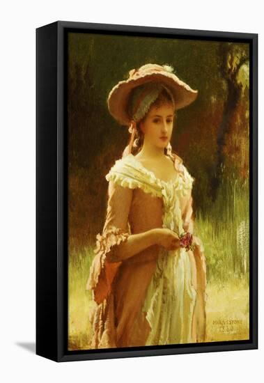 Olivia, 1880-Marcus Stone-Framed Stretched Canvas