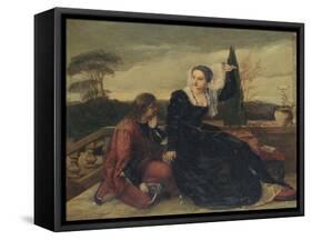 Olivia and Viola-James Clarke Hook-Framed Stretched Canvas