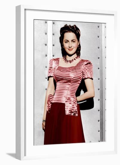 Olivia De Havilland, ca. 1942-null-Framed Photo