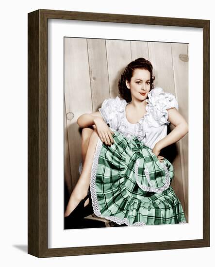 Olivia de Havilland, ca. 1948-null-Framed Photo