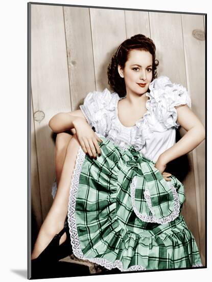 Olivia de Havilland, ca. 1948-null-Mounted Photo