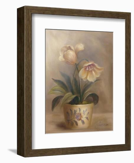 Olivia's Flowers II-Cheovan-Framed Art Print