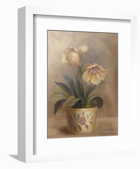 Olivia's Flowers II-Cheovan-Framed Art Print