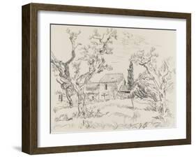 Oliviers à Eygalières (Bouches-du-Rhône)-null-Framed Giclee Print